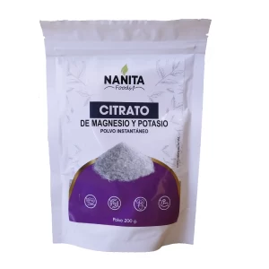 Citrato de Magnesio y Potasio 200gr Nanita