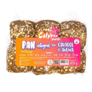 Pan Integral con Semilla de Girasol y Avena 470gr Calypso