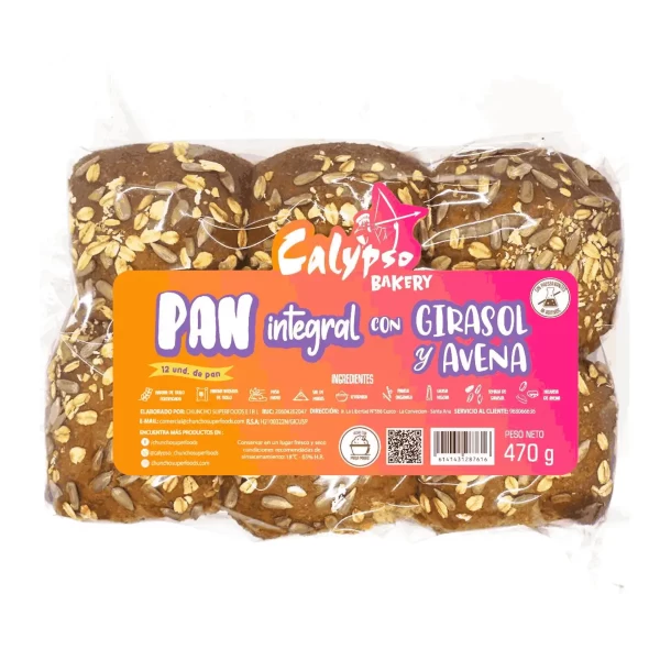 Pan Integral con Semilla de Girasol y Avena