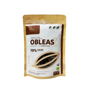 Obleas Chocolate 70% bolsa 200gr Amur - Imagen 1