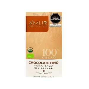 Chocolate Taza 100% 100gr Amur - Imagen 1