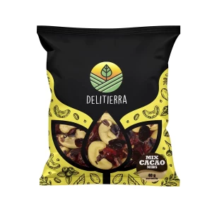 Mix Cacao Nibs con Cashews 40gr Delitierra - Imagen 1